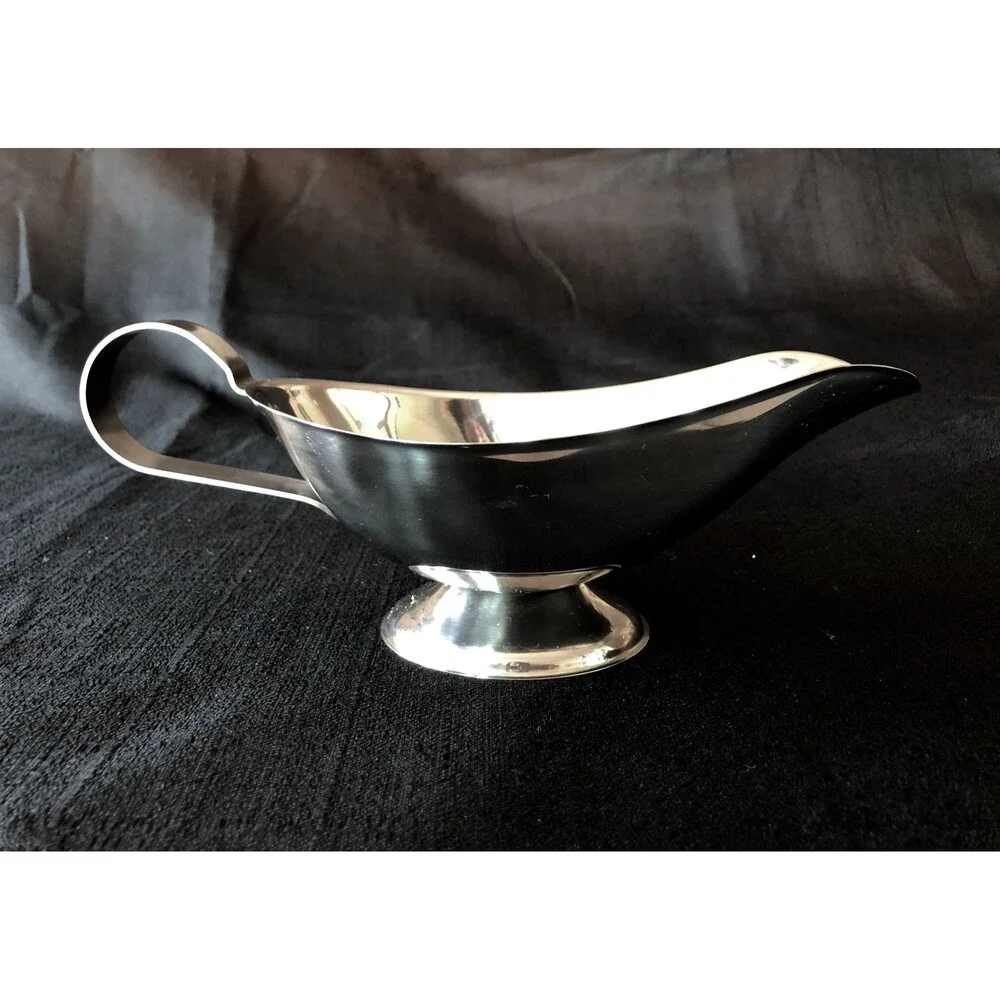 Stainless Steel / Silver Gravy Boat, Vintage, Lovely Condition, Stunning!
